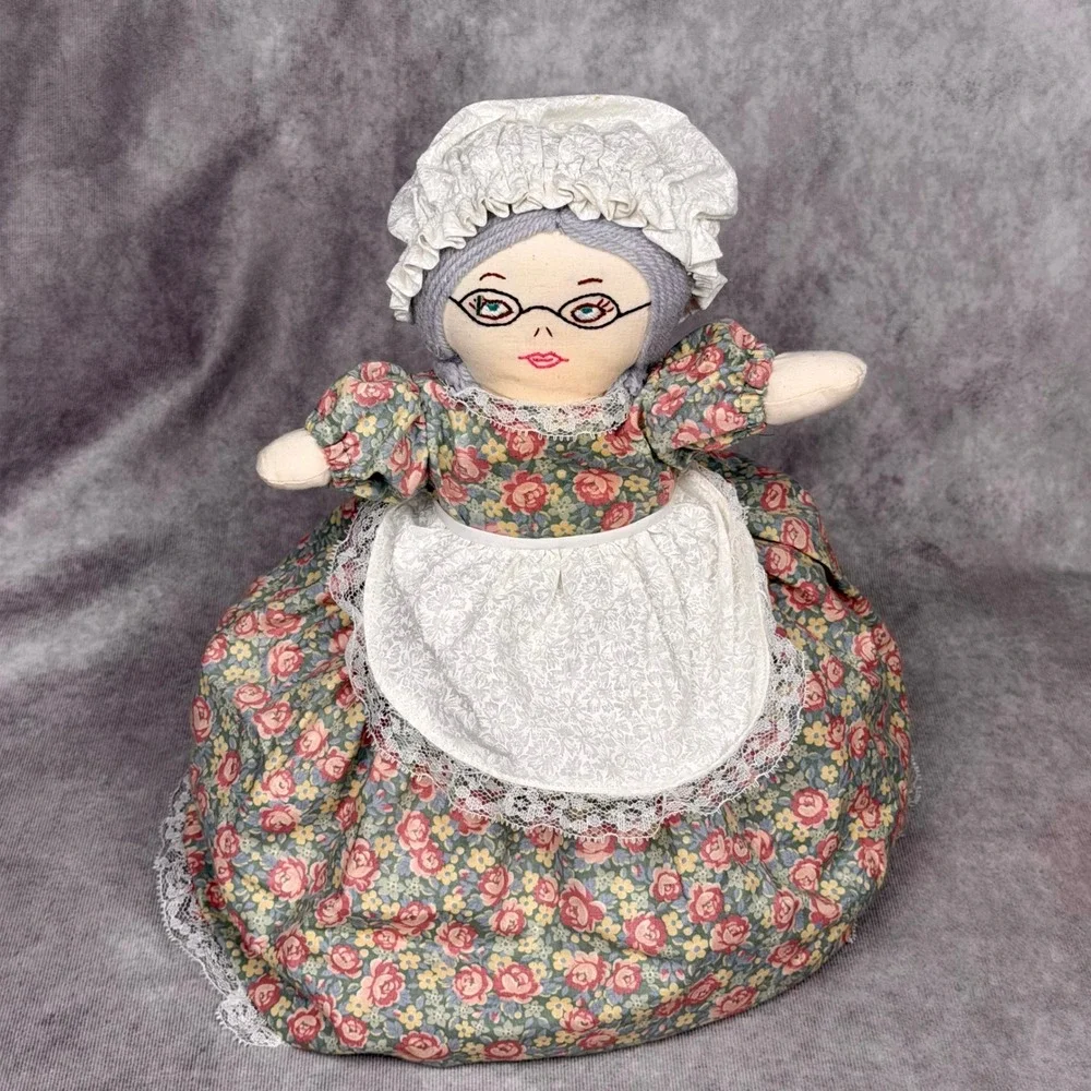 Vintage Topsy Turvy Reversible Doll Red Riding Hood Grandmother Wolf Handmade